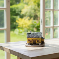 Miniature House Detailed Cottage Model Cute Mini House Figurines for Terrarium