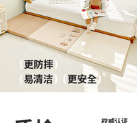 床边防摔地垫加厚家用折叠婴儿爬爬垫宝宝防摔软垫儿童拼接爬行垫 【升级XPE】可可里灰【4段折叠可变步梯 无缝抑菌】 180cm*80cm*4cm