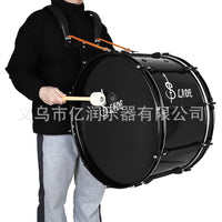 批发22寸大军鼓行进队大鼓大军鼓带背架鼓号队乐团大鼓专业行进鼓