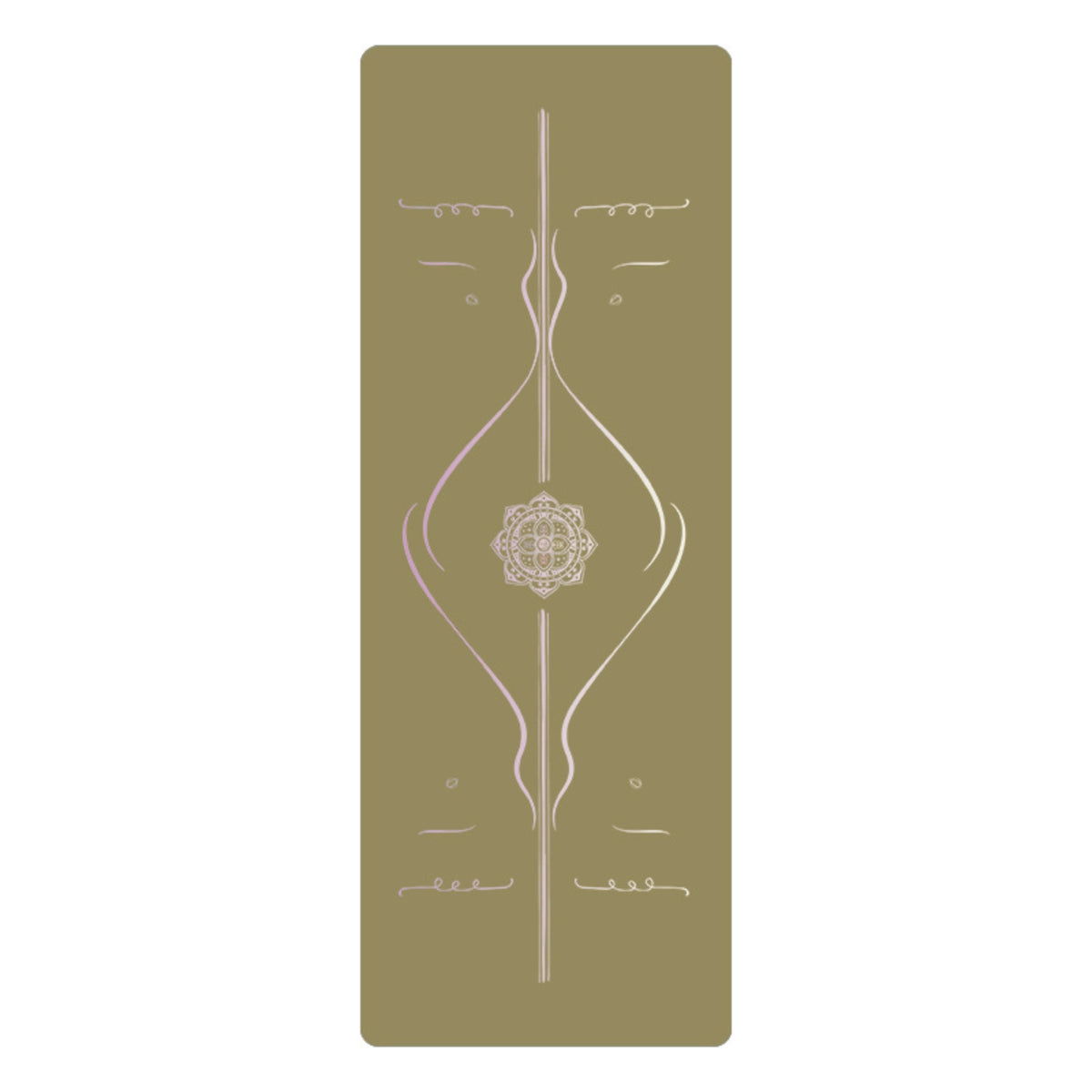 Exercise Mat Non-Slip Exercise Mat with Rubber Base Cushioned for Yogis, Dancers
