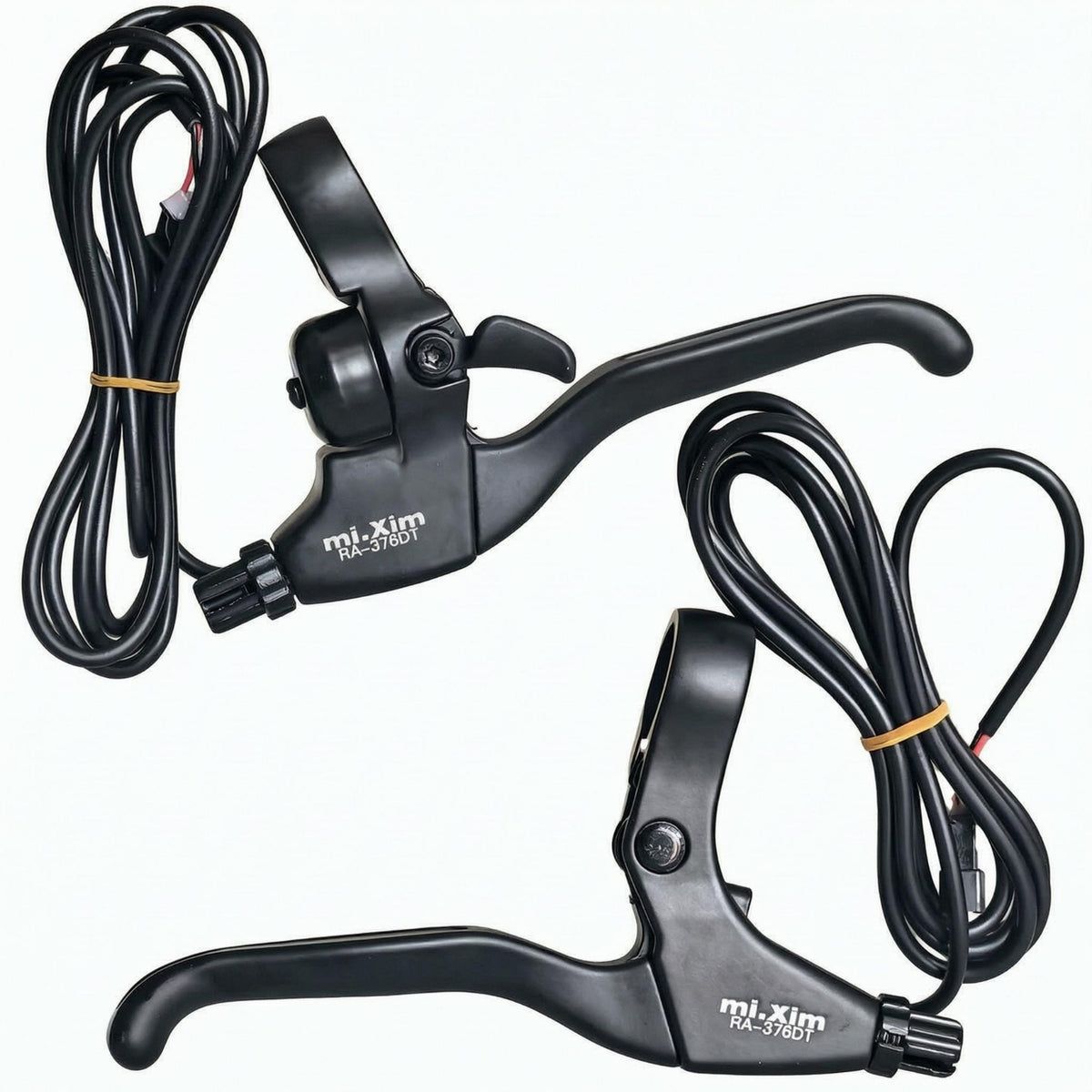 Motor Cut off Electric Bike Brake Lever 3-Finger Electric Bicycle Brake Lever Aluminum Alloy Black