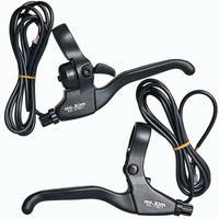 Motor Cut off Electric Bike Brake Lever 3-Finger Electric Bicycle Brake Lever Aluminum Alloy Black