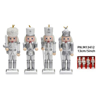 13cm Soldier Nutcracker Wooden Figurine Home Decor