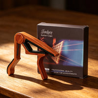 Classical Guitar Capo for Wide Neck with Wood Grain Metal Anti-Slip Design