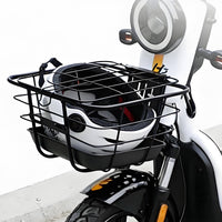 E-Ride Front Basket Thickened Electric Bike Basket Anti-Vibration for Shopping