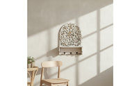Entryway Shelf with Hooks Distressed Key Holder with Shelf Ornate for Hallway