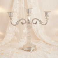 European Design Candelabrum Luxury Design Ornate Metal Candle Stand for Wedding