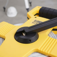 Wear-Resistant Exposed Reel Fiberglass Measuring Tape Non-Stretch Fiberglass Tape Measure High Strength Ergonomic Handle for Surveyors