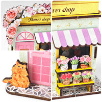 Wooden DIY Mini Shop Model Kit for Craft Enthusiasts