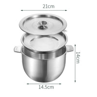 Heat-Resistant Oil Container with Strainer Easy-Grip Oil Storage Container with Lid Rust-Proof Grease Keeper with Strainer Rustproof for Home Cooks