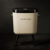 Slim Trash Can with Legs Modern Trash Can with Raised Legs Space-Saving Elevated Waste Bin Sturdy for Bathroom
