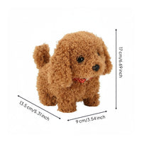 Walks and Barks Walking Stuffed Dog Realistic Movements Walking Barking Puppy Toy Pretend Play for Children, Toddlers