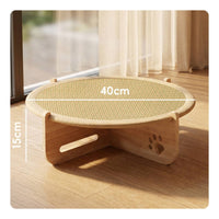 Cat Scratcher Bed Cooling Cat Hammock Bed Wooden Frame Small Dog Sleeping Mat for Cats
