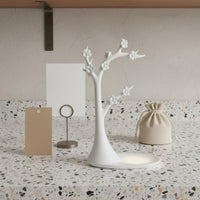Plum Blossom Design Jewelry Tree Stand Decorative Tree Branch Jewelry Holder Multi-Functional Bracelet Holder Stand Tangle-Tangle-Proof Storage for Women, Girls, Vanity, Dresser Top, Entryway