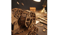 High Difficulty Wooden Crane Model Kit Mechanical Action Ancient Crane 3D Assembly Kit Stress Relief Toy Historical Machine Assembly Kit Educational Gift for Adults