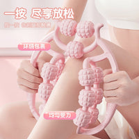 直销新款腿部按摩器双层款男女通用款15轮双排按摩器腿部按摩滚器