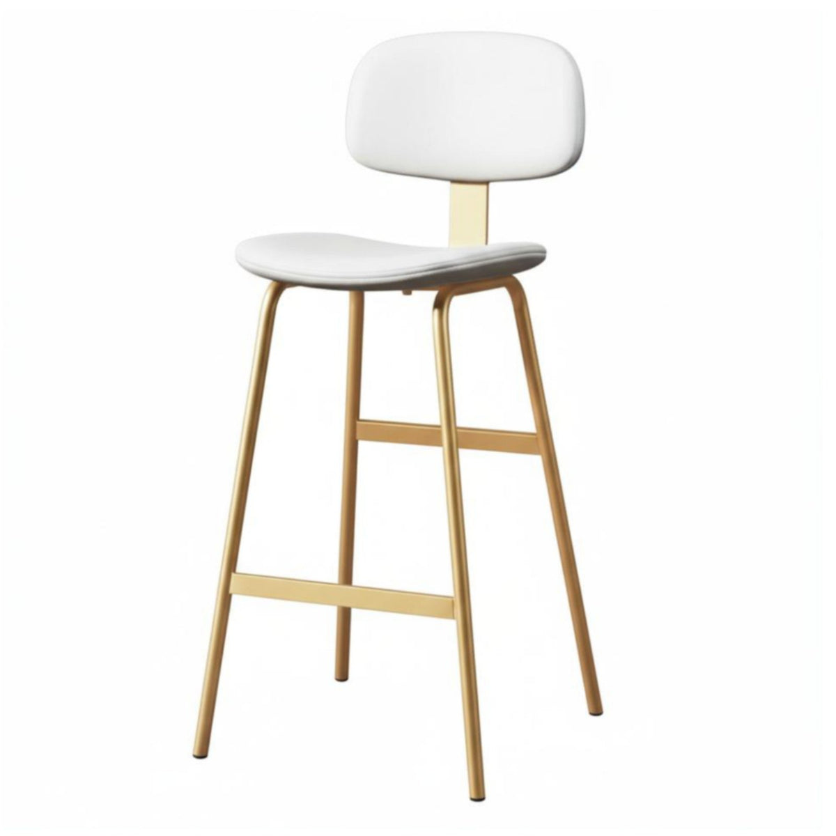 Upholstered Highspine Stool rustic design Bar Chair with spinerest Sturdy Frame for Homeowners, Kitchen