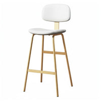 Upholstered Highspine Stool rustic design Bar Chair with spinerest Sturdy Frame for Homeowners, Kitchen