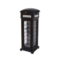 Vintage-Style Miniature Telephone Booth Realistic Miniature Phone Booth Delicate Diorama Sturdy for Hobby Builders
