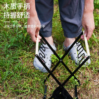 露营铁艺折叠垃圾架家用厨房野炊烧烤多功能收纳支架垃圾桶户外