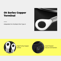 OT Copper Cold-Pressed Round Wire Lug