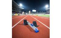 Starting Block with Adjustable Footplates Low-Profile Track Starting Block Textured Sprinter Pedals for Sprinters, Athletes, Sprint Training