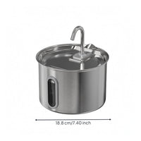 Automatic Pet Water Fountain Easy to Clean Stainless Steel Cat Water Fountain