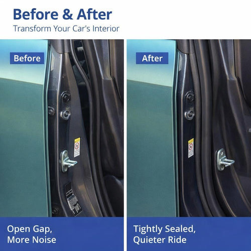 Door Seal Strip for Quiet Driving, Universal Car Door Rubber Seal Strip, Automot #variant:A-pillar Adhesive Type