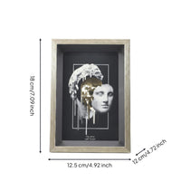 Photo frame Display Enclosure Layered Deep Picture Frame Clear Window Tabletop ornament for Desktop