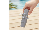 2 Pieces Universal Pool Vacuum Hose Adapter Compatible Hose Adapter with Clamps Easy Connection Sturdy