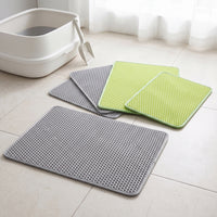 Double-Layer Cat Litter Mat with Spill Control and Sand Trapping