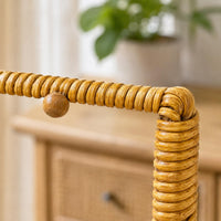 Tabletop Key Rack Openwork Handwoven Rattan Tray Compact