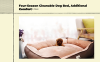 Orthopedic dog bed with comfort