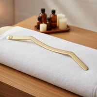 Brass Gua Sha Stick Easy to Hold Brass Scraping Rod Lymphatic Drainage for Spa