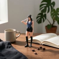 Street Style Female Figurine Detailed Miniature Female Figure Model Realistic Miniature Statue for Diorama