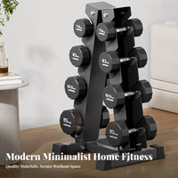 Space Saving V-Shaped Dumbbell Rack Heavy-Duty Vertical Dumbbell Stand Stable and Secure Complimentary Weight Organizer Non-Slip Feet for Home Gym