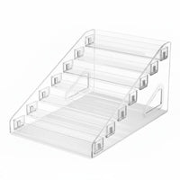 Makeup Display Case Transparent Design Tiered Compartment Tray Multi-Functional