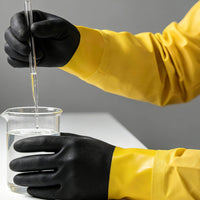 Gloves with Long Cuff Waterproof Resistant Gloves Heavy-Duty for Industrial Cleaning