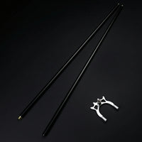 Billiard Cue Rest Rod Two-Section Billiard Bridge with High-Fork Head Aluminum Alloy for Game Room