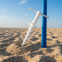 Plastic Spiral Auger Stake Portable Tent Peg with T-Handle Long Screw-in Ground Anchors Heavy-Duty for Camping