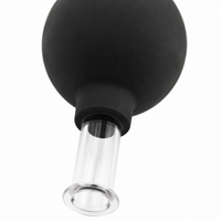 Traditional Cupping Set, 2 Clear Glass Cups 15-25mm, Chinese Cupping Therapy Set with Manual Pump, for Home Use & Wellness