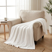 Flannel Fleece Blanket Warm Soft Flannel Blanket Versatile Soft Luxurious Throw for Office Workers, Adults, Living Room, Bedroom, Travel, Comfortable Shawl Blanket