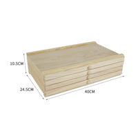 Multi Drawer Writing Implement Box Easy to Organize Wooden Art Storage Container