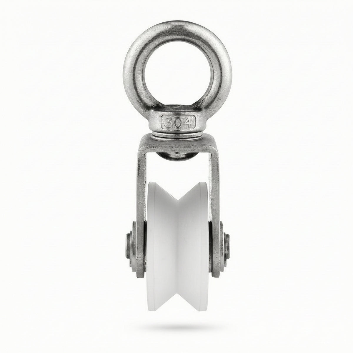 Long-Lasting Hanging Pulley Reliable Pulley with Eye Loop Stable Zinc Plated for Sliding Doors