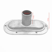 Stainless Steel Marine Drainage Outlet for Boats and Yachts - Oval Floor Drain