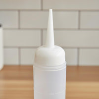 Press Bottle Reusable Condiment Press Bottle Leak-Resistant Refillable Sauce Dispenser for Restaurant, BBQ, Picnic