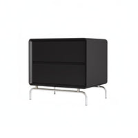 2-Drawer Minimalist Nightstand Waterproof and Stain-Proof for Homeowners, Adults