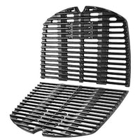 Cast Iron Grill Grate and Griddle Set for Weber Q100 Q1000 Q1200 (2 Pieces)