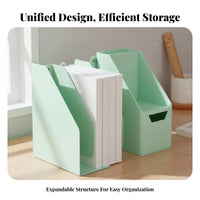 Space Saving Expandable Bookend Large Capacity Expandable Book Stand Polished Edges for Students, Teachers, Study Room, Library, Bedroom