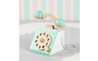 Wooden Rotary Telephone Toy Decorative Retro Wooden Rotating Number Wheel Phone Retro Rotating Number Wheel Phone Toy Sleek